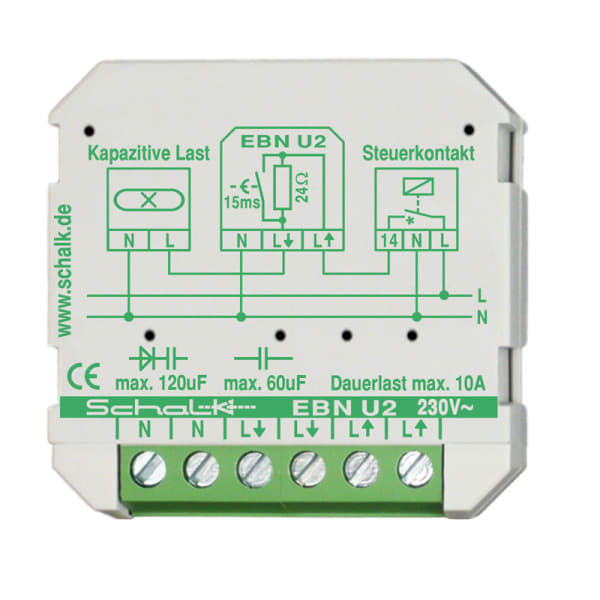 SCHALK - Einschaltimpulsstrom-Begrenzer 230V AC 10A (UP)