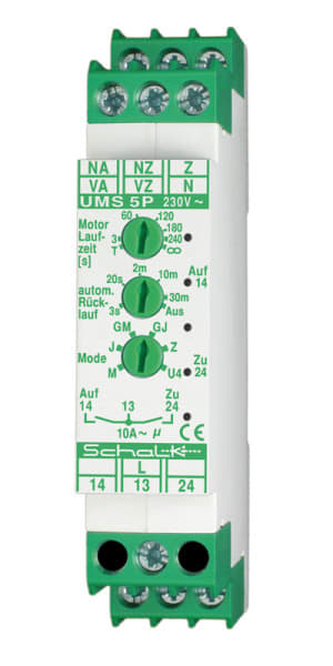 SCHALK - AUF/ZU-Steuerung 230V AC, 2 Schließer pf 10A/250V AC, NA/NZ 12-230V UC