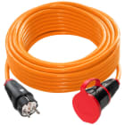 PC ELECTRIC - Verlängerungsleitung 10m H07BQ-F 3G2,5 orange PUR SK-Stecker/Kupplung