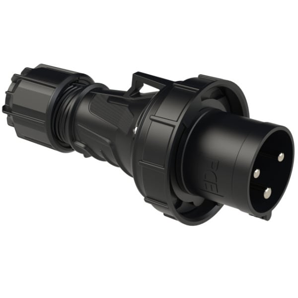 PC ELECTRIC - CEE-Stecker 63A 3p 6h IP67 POWER TWIST schwarz