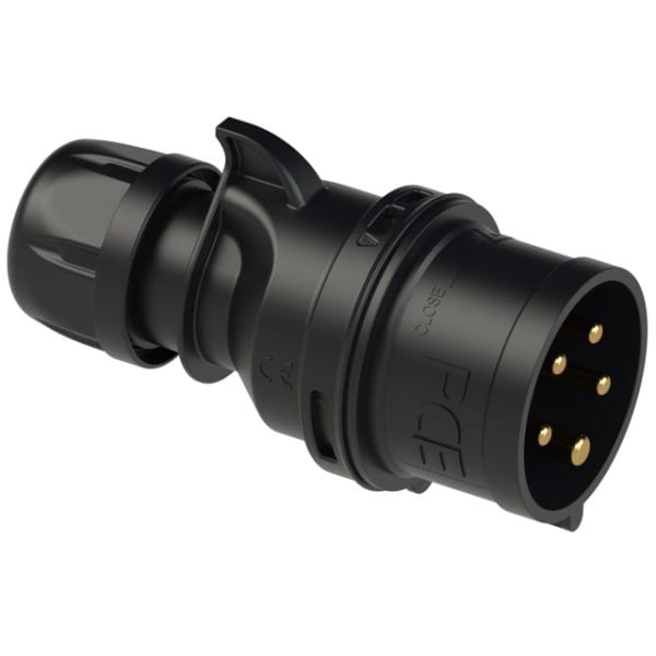 PC ELECTRIC - CEE-Stecker 16A 5p 6h IP44/IP54 TT SHARK schwarz
