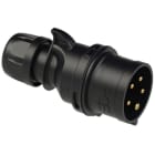 PC ELECTRIC - CEE-Stecker 16A 5p 6h IP44/IP54 TT SHARK schwarz