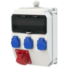 PC ELECTRIC - Wandverteiler Kunststoff Baureihe ANIF7 BV 16/5 3xSSD M25oBVu HKL Ea IP54