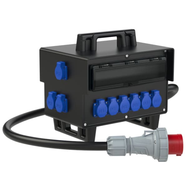PC ELECTRIC - Mobilverteiler Vollgummi Baureihe Schrems BV 2x32/5 2x16/5 9xSSD 2m5G16 Ea