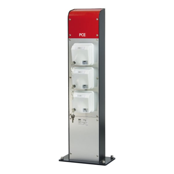 PC ELECTRIC - Energiesäule Stahl PILA IV 16/5 2xSSD Design M25 1x94 IP54