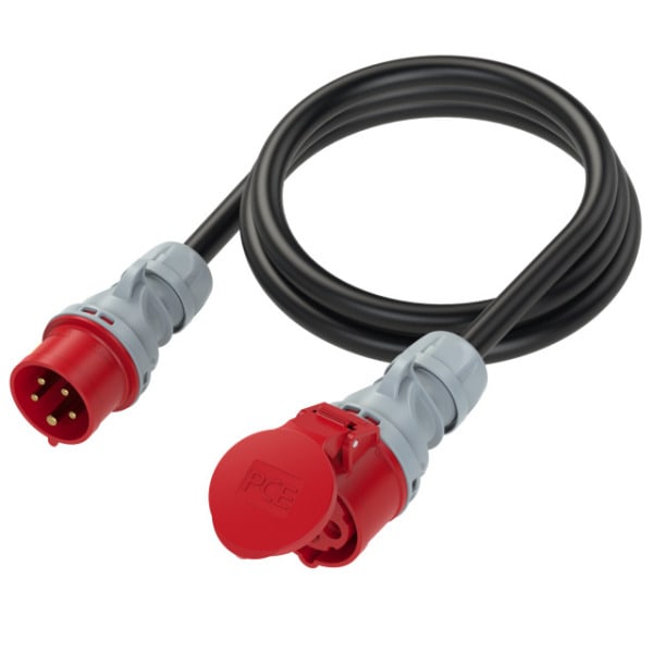 PC ELECTRIC - Adapterleitung 16-32, Stecker 16/5, Kupplung 32/5, 1m 5G2.5 H07RN-F