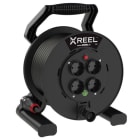 PC ELECTRIC - Kabeltrommel XREEL 250 4xSSD nat Shutter 25m 3G1,5 H05RR-F schwarz BA IP20