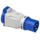 PC ELECTRIC - CEE-Adapter 16A 3p 6h auf Schutzkontaktsteckdose (franz./belg.) IP44