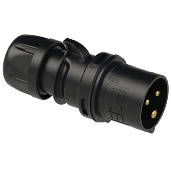 PC ELECTRIC - CEE-Stecker 16A 3p 6h IP44/IP54 TT SHARK schwarz