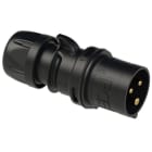 PC ELECTRIC - CEE-Stecker 16A 3p 6h IP44/IP54 TT SHARK schwarz