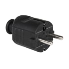 PC ELECTRIC - Schutzkontaktstecker PP 2SL Tülle zentral IP20 schwarz