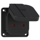PC ELECTRIC - Anbausteckdose British Standard sw 64x64