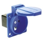PC ELECTRIC - EXP_KLA Schuko Dose dänisch blau 16A IP54