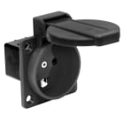 PC ELECTRIC - Anbausteckdose dänisch schwarz 16A IP54