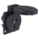 PC ELECTRIC - Anbausteckdose australisch schwarz 15A
