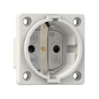 PC ELECTRIC - Schutzkontakt-Anbausteckdose P-Nova+ 50x50 nat IP20 seitlich (weiß)