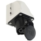 PC ELECTRIC - CEE-Wandsteckdose (kompakt) 16A 3p 7h IP44