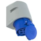 PC ELECTRIC - CEE-Wandsteckdose 16A 4p 9h IP44 TT
