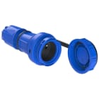 PC ELECTRIC - Schutzkontaktkupplung fb Shutter Deckelband IP66/68 (blau)