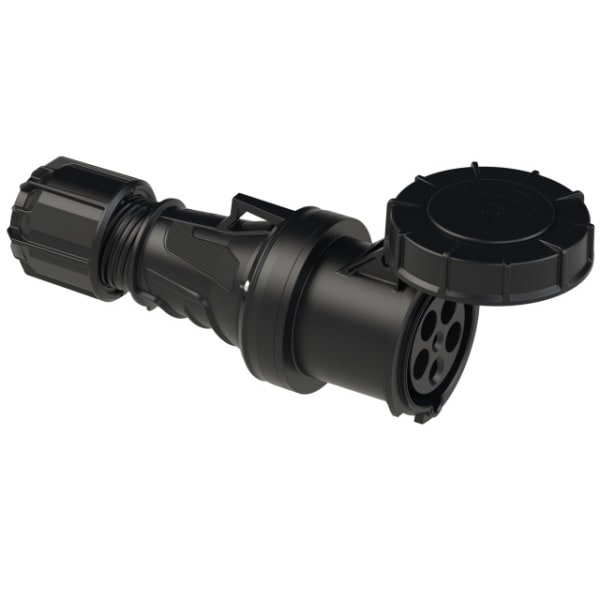 PC ELECTRIC - CEE-Kupplung 63A 5p 6h IP67 POWER TWIST schwarz