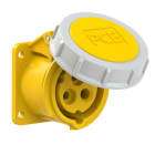 PC ELECTRIC - CEE-Anbausteckdose gerade (54x60mm) 16A 3p 4h IP67