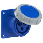 PC ELECTRIC - CEE-Anbausteckdose gerade (75x75mm) 16A 3p 6h IP67 TT