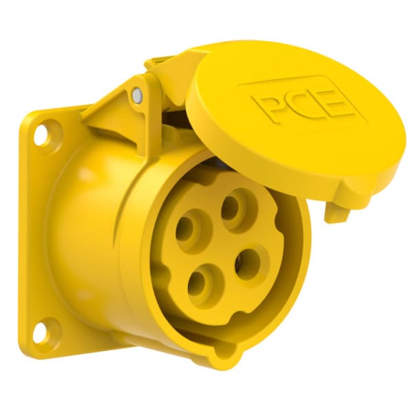 PC ELECTRIC - CEE-Anbausteckdose gerade (65x65mm) 16A 4p 4h IP44/IP54
