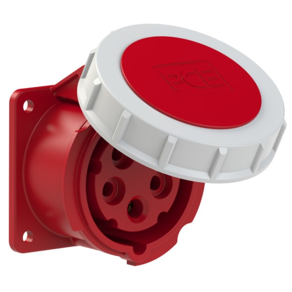 PC ELECTRIC - CEE-Anbausteckdose gerade (70x70mm) 16A 5p 6h IP67