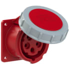 PC ELECTRIC - CEE-Anbausteckdose gerade (75x75mm) 16A 5p 6h IP67 TT