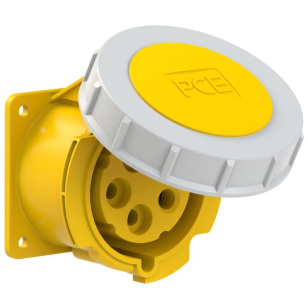 PC ELECTRIC - CEE-Anbausteckdose gerade (75x75mm) 32A 5p 4h IP67