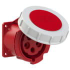 PC ELECTRIC - CEE-Anbausteckdose gerade (70x70mm) 32A 5p 6h IP67