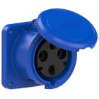 PC ELECTRIC - CEE-Anbausteckdose gerade (100x100) 63A 3p 6h IP44 POWER TWIST