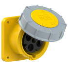 PC ELECTRIC - CEE-Anbausteckdose gerade (100x107) 63A 4p 4h IP67 POWER TWIST