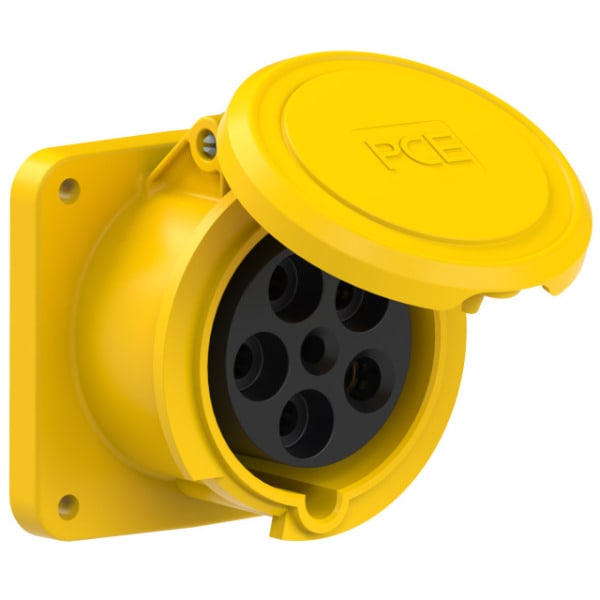 PC ELECTRIC - CEE-Anbausteckdose gerade (100x100) 63A 5p 4h IP44 POWER TWIST