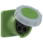 PC ELECTRIC - CEE-Anbausteckdose gerade (120x120) 125A 4p 2h IP67 POWER TWIST