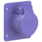 PC ELECTRIC - CEE-Anbausteckdose gerade 75x85mm 16A 2p 24VAC 50/60Hz IP44/IP54 TWIST