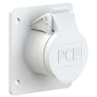 PC ELECTRIC - CEE-Anbausteckdose gerade 75x85mm 16A 2p 42VAC 50/60Hz IP44/IP54 TWIST