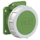 PC ELECTRIC - CEE-Anbausteckdose gerade 54x60mm 16A 2p 24/42VAC 100-200Hz IP66/IP67 TWIST