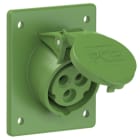 PC ELECTRIC - CEE-Anbausteckdose schräg (80x97mm) 16A 3p 10h IP44/IP54