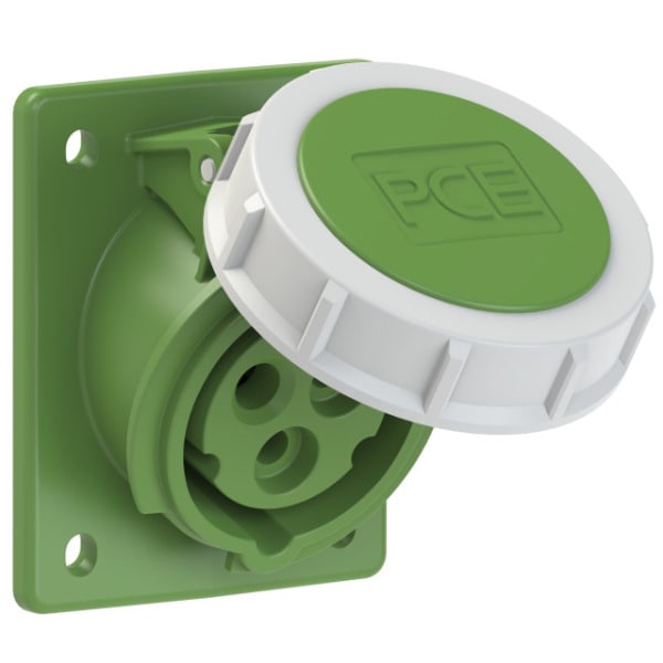 PC ELECTRIC - CEE-Anbausteckdose schräg (70x85mm) 16A 3p 10h IP67