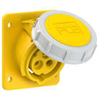 PC ELECTRIC - CEE-Anbausteckdose schräg (75x85mm) 16A 3p 4h IP67