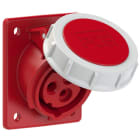 PC ELECTRIC - CEE-Anbausteckdose schräg (70x85mm) 16A 3p 9h IP67