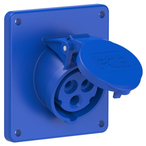 PC ELECTRIC - CEE-Anbausteckdose schräg (92x100mm) 16A 3p 6h IP44/IP54