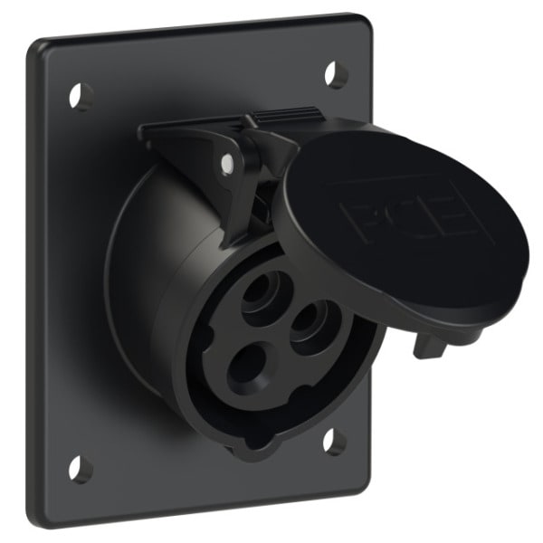 PC ELECTRIC - CEE-Anbausteckdose schräg (80x97mm) 16A 3p 7h IP44/IP54