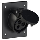 PC ELECTRIC - CEE-Anbausteckdose schräg (80x97mm) 16A 3p 7h IP44/IP54