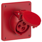 PC ELECTRIC - CEE-Anbausteckdose schräg (92x100mm) 16A 3p 9h IP44/IP54
