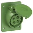 PC ELECTRIC - CEE-Anbausteckdose schräg (80x97mm) 16A 4p 10h IP44/IP54