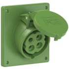 PC ELECTRIC - CEE-Anbausteckdose schräg (92x100mm) 16A 4p 10h IP44/IP54