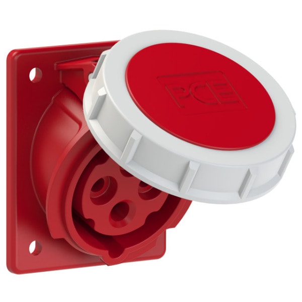 PC ELECTRIC - CEE-Anbausteckdose schräg (70x85mm) 16A 4p 6h IP67