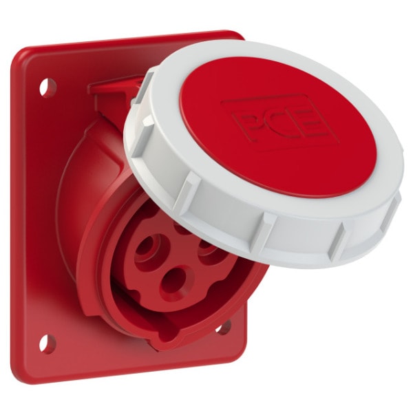 PC ELECTRIC - CEE-Anbausteckdose schräg (80x97mm) 16A 4p 6h IP67